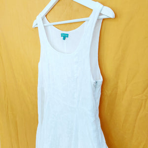 VINTAGE WHITE SUMMER DRESS- UK14