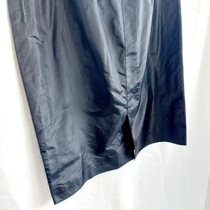 VINTAGE BLACK STRAPLESS DRESS- UK12
