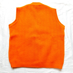 VINTAGE ORANGE SWEATERVEST- UK12