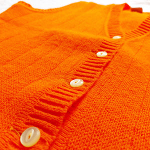 VINTAGE ORANGE SWEATERVEST- UK12