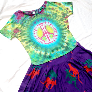 TIE-DYE PEACE T-SHIRT - M/L