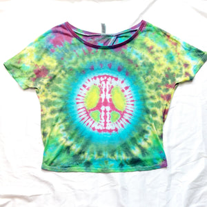 TIE-DYE PEACE T-SHIRT - M/L