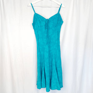 VINTAGE Y2K BLUE SUMMER DRESS - UK14