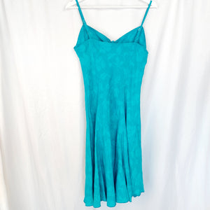 VINTAGE Y2K BLUE SUMMER DRESS - UK14