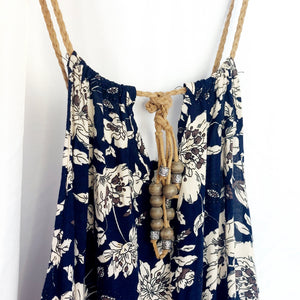 VINTAGE FLORAL BOHO MAXI - M