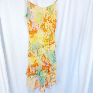 VINTAGE Y2K FLORAL SUMMER DRESS-XL