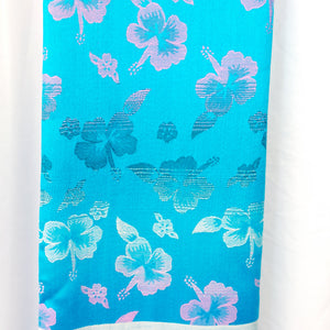 VINTAGE BLUE FLORAL SCARF