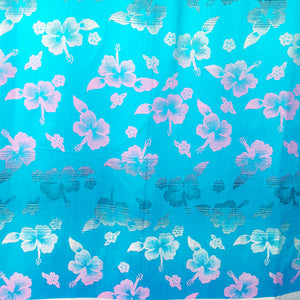 VINTAGE BLUE FLORAL SCARF