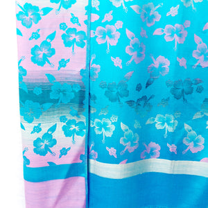 VINTAGE BLUE FLORAL SCARF