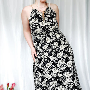 VINTAGE FLORAL BOHO MAXI - M