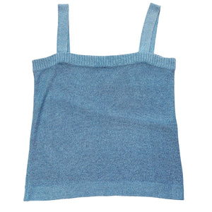 VINTAGE PASTEL BLUE KNITTED VEST TOP-  M/L