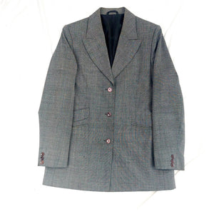 00S VINTAGE GREY BLAZER - UK14