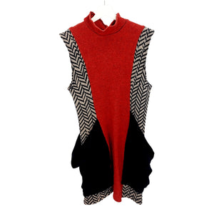 AVANT GARDE ZIGZAG DRESS - M /L