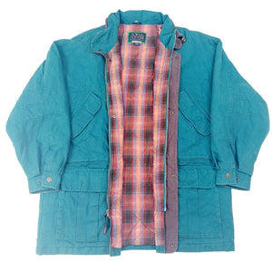 VINTAGE TEAL OVERSIZED JACKET - XL