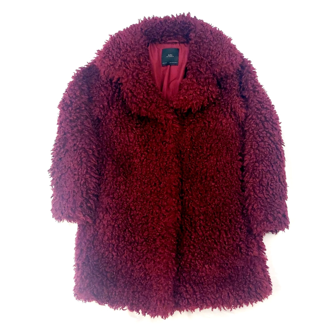 MAROON TEDDY COAT M ANAM STUDIOS