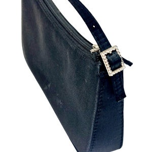 Y2K BLACK SHOULDER HANDBAG