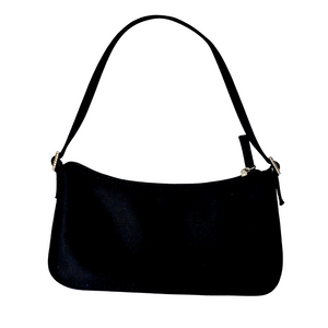 Y2K BLACK SHOULDER HANDBAG