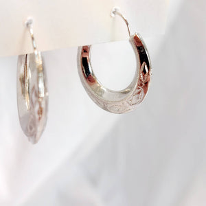 SILVER RODEO HOOP EARRINGS