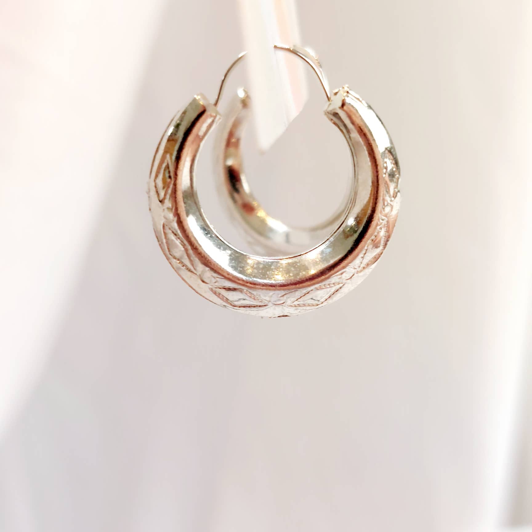 SILVER RODEO HOOP EARRINGS