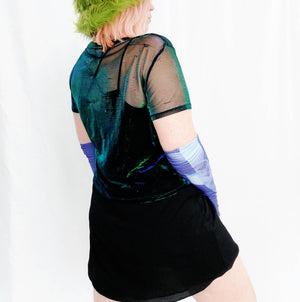 ANAM UPCYCLE 'ALIEN GALAXY' T-SHIRT - M