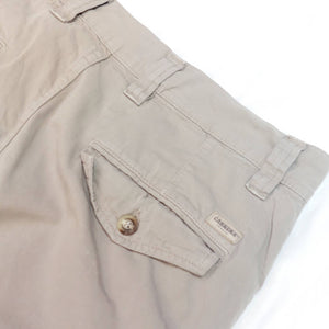 VINTAGE BEIGE CARGO PANTS - S / UK12