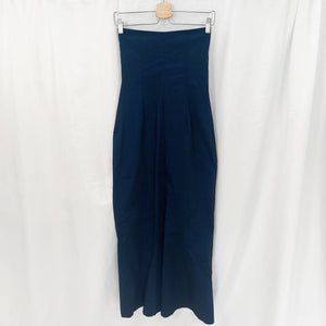 VINTAGE BLUE EVENING DRESS - UK 10-12