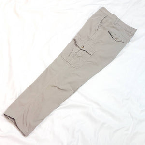 VINTAGE BEIGE CARGO PANTS - S / UK12