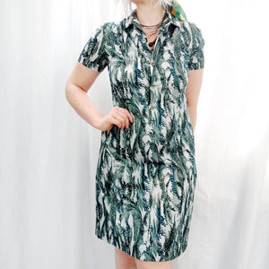 VINTAGE FOREST SHIRT DRESS - UK14