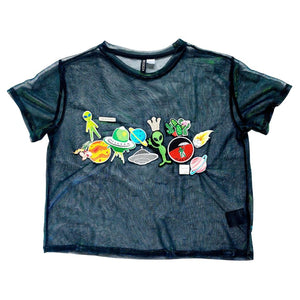 ANAM UPCYCLE 'ALIEN GALAXY' T-SHIRT - M