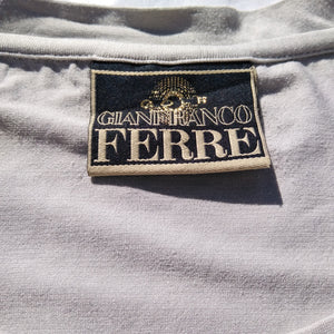 VINTAGE SILVER FERRE T-SHIRT- L