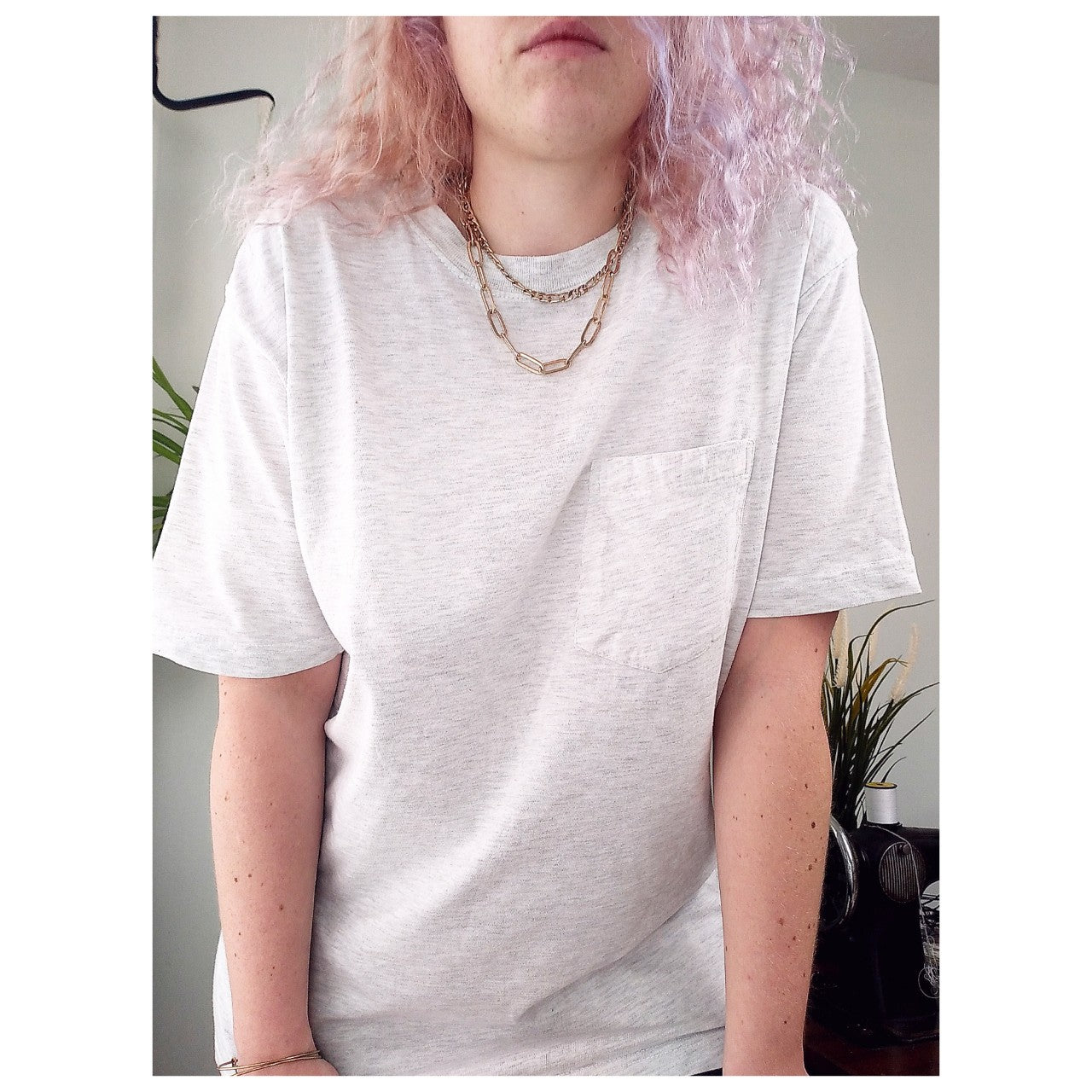 <transcy>T-SHIRT LEE GRIS CLAIR</transcy>