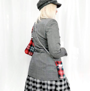 00S VINTAGE GREY BLAZER - UK14